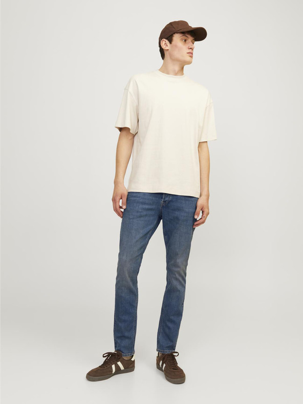 Jack & Jones Modré pánské slim fit džíny Jack & Jones Glenn