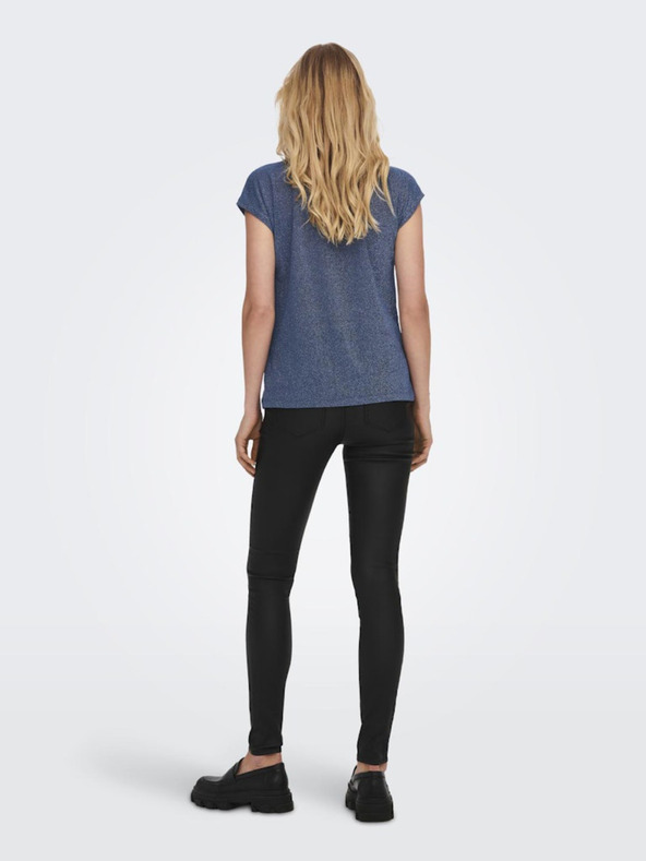 ONLY Modré dámské tričko ONLY Silvery