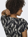 ONLY Béžovo-černá dámská vzorovaná halenka ONLY Vic