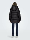 ONLY Černý dámský zimní prošívaný kabát ONLY Luna