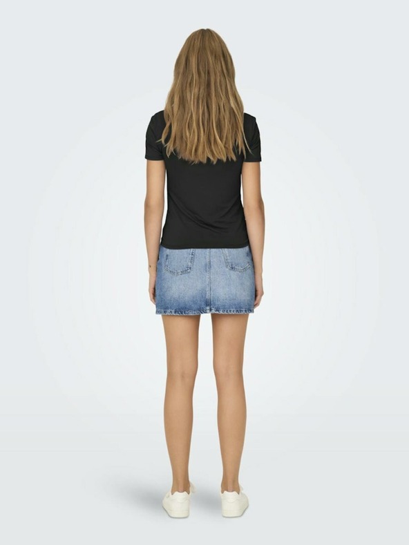 ONLY Černé dámské basic tričko ONLY Lea