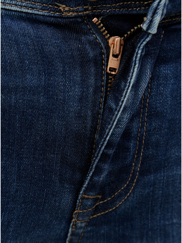 ONLY Modré skinny fit džíny s potrhaným efektem ONLY