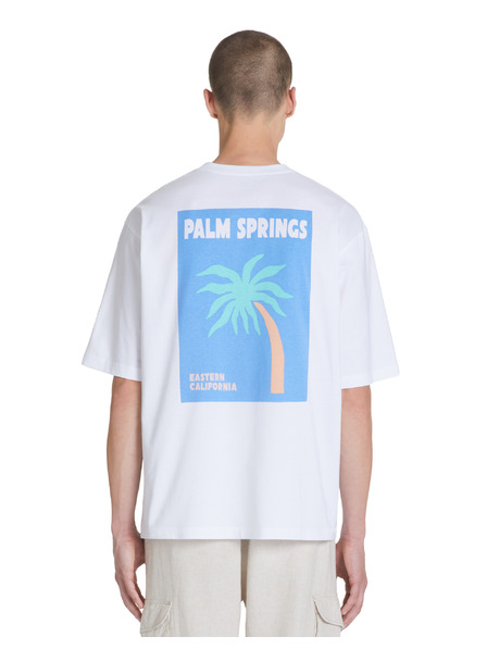 Celio Bílé pánské oversized tričko Celio Jecalif