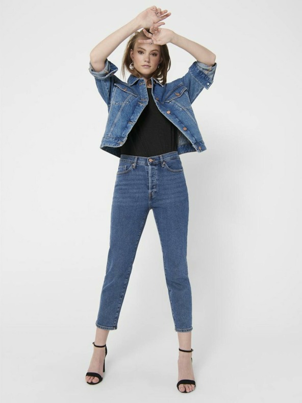 ONLY Tmavě šedé dámské tričko ONLY