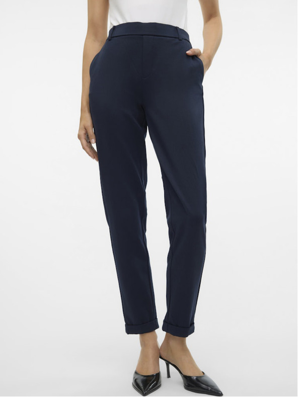 Vero Moda Tmavě modré dámské kalhoty Vero Moda Maya