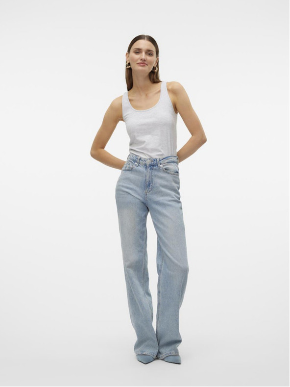 Vero Moda Světle šedé dámské tílko Vero Moda Lulu