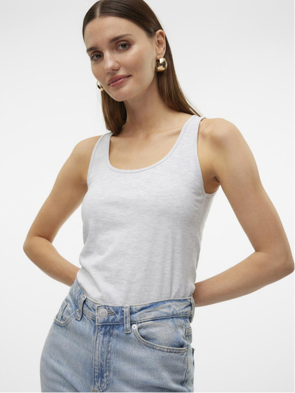 Vero Moda Světle šedé dámské tílko Vero Moda Lulu