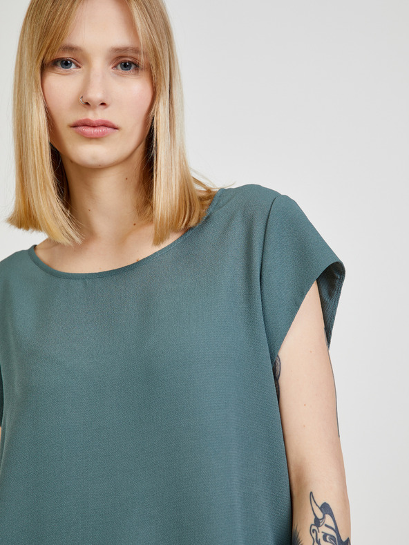 ONLY Zelená halenka se zipem v zadní části ONLY Vic