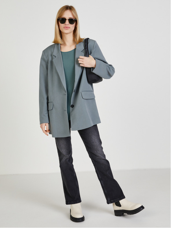 ONLY Zelená halenka se zipem v zadní části ONLY Vic