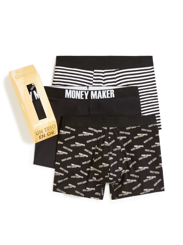 Celio Dárkové balení boxerek zlatá cihla, 3ks Celio