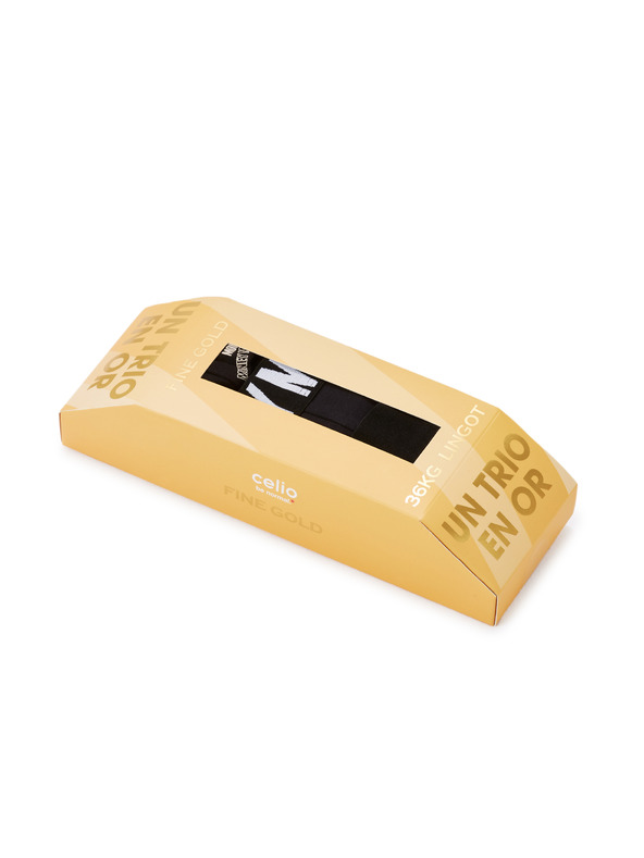Celio Dárkové balení boxerek zlatá cihla, 3ks Celio