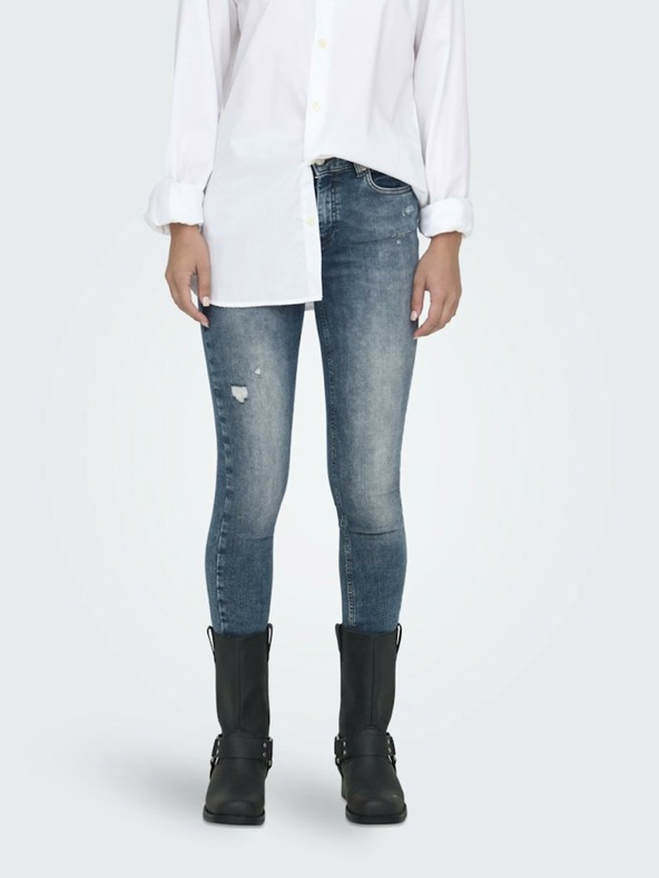 ONLY Modré dámské skinny džíny ONLY Blush