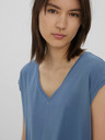 Vero Moda Modré dámské tričko Vero Moda Filli