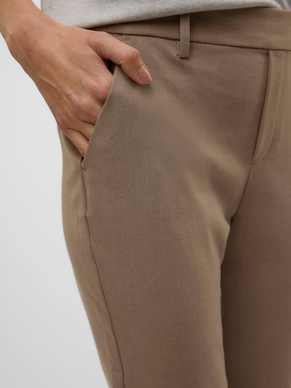 Vero Moda Hnědé dámské kalhoty Vero Moda Maya