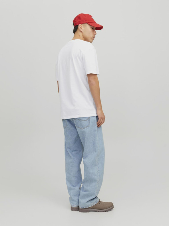 Jack & Jones Bílé pánské tričko Jack & Jones Star