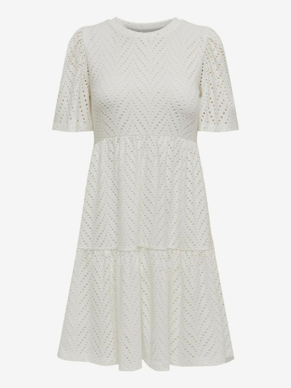 Jacqueline de Yong Bílé dámské šaty JDY