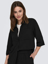 Jacqueline de Yong Černá dámská košile s krátkým rukávem JDY