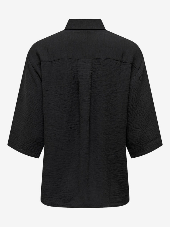 Jacqueline de Yong Černá dámská košile s krátkým rukávem JDY