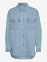 Vero Moda Světle modrá dámská džínová košilová bunda Vero Moda Naya