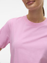 Vero Moda Růžové dámské tričko Vero Moda