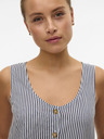 Vero Moda Bílo-modrá dámská pruhovaná halenka Vero Moda