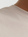 Jack & Jones Béžové pánské tričko Jack & Jones Fusion