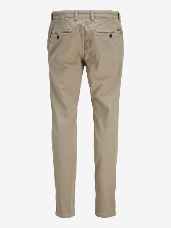 Jack & Jones Béžové pánské chino kalhoty Jack & Jones PSTMARCO