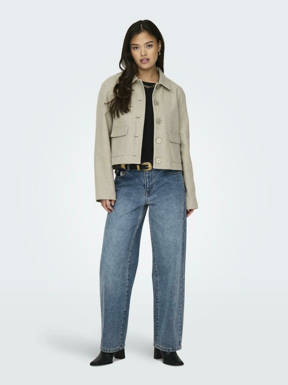 Jacqueline de Yong Béžová dámská bunda JDY JDYCALLIE