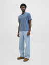 Jack & Jones Modré pánské polo tričko Jack & Jones
