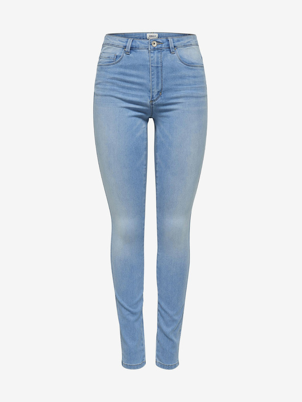 ONLY Světle modré skinny džíny s vysokým pasem ONLY Royal