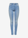 ONLY Světle modré skinny džíny s vysokým pasem ONLY Royal