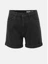 Vero Moda Černé džínové kraťasy s vysokým pasem VERO MODA Nineteen