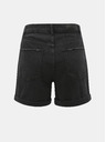 Vero Moda Černé džínové kraťasy s vysokým pasem VERO MODA Nineteen