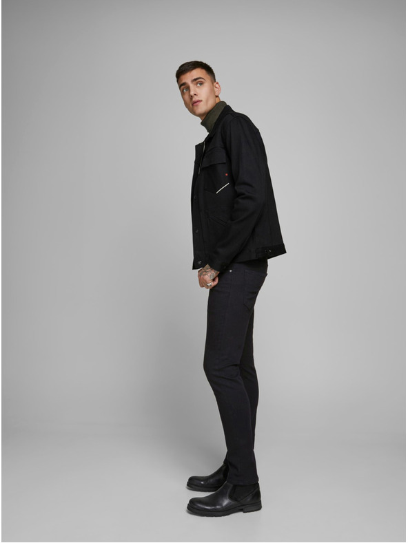 Jack & Jones Černé slim fit džíny Jack & Jones Glenn