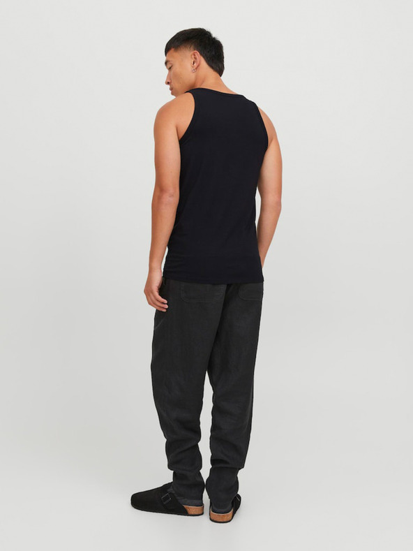 Jack & Jones Černé basic tílko Jack & Jones