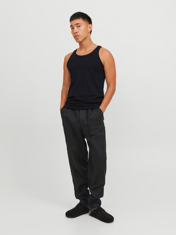 Jack & Jones Černé basic tílko Jack & Jones