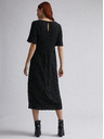 Dorothy Perkins Černé puntíkované midišaty Dorothy Perkins