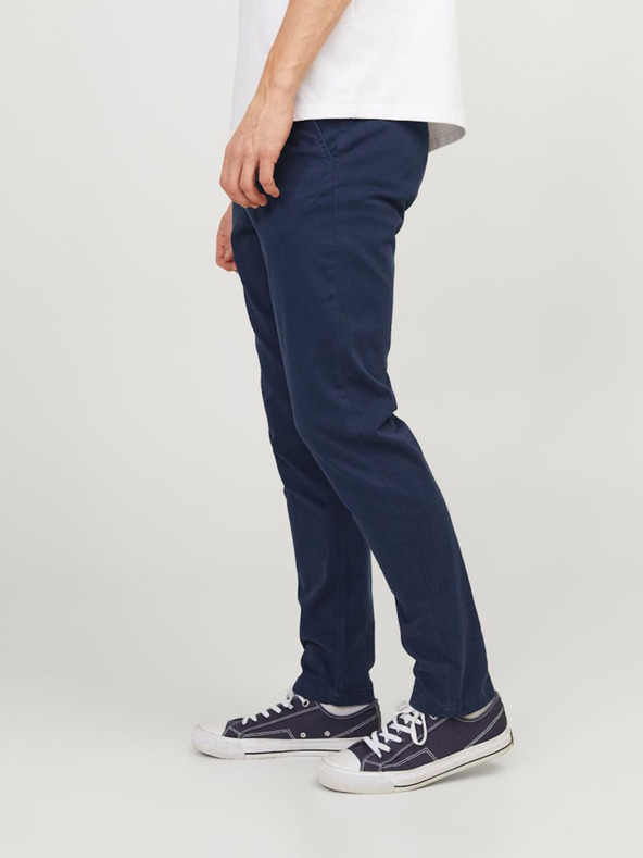 Jack & Jones Tmavě modré chino kalhoty Jack & Jones Marco