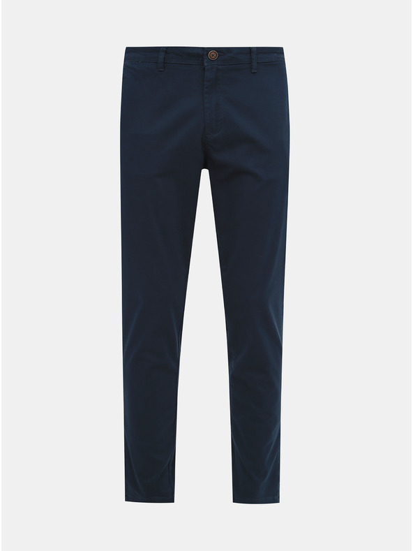 Jack & Jones Tmavě modré chino kalhoty Jack & Jones Marco