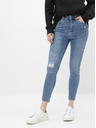 ONLY Modré zkrácené skinny fit džíny ONLY Mila