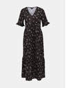 Miss Selfridge Černé vzorované maxi šaty Miss Selfridge