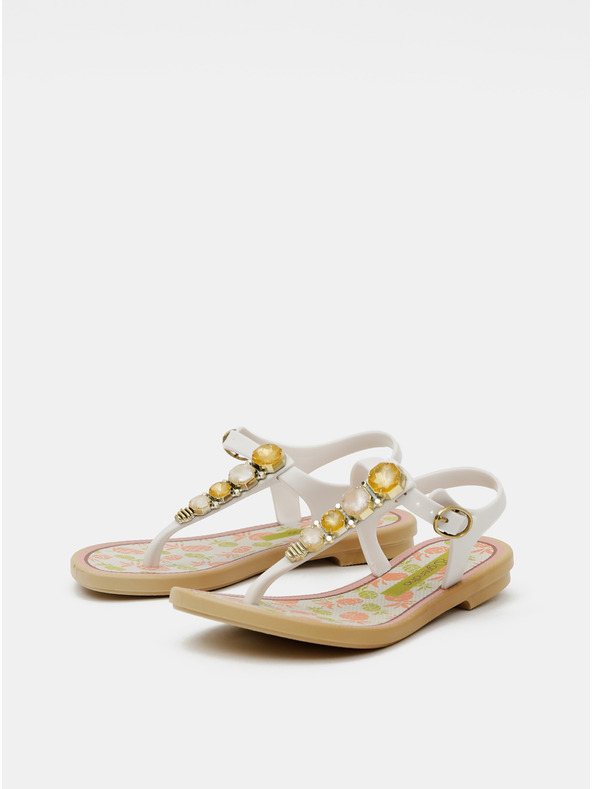 Grendha Bílé holčičí sandály Grendha
