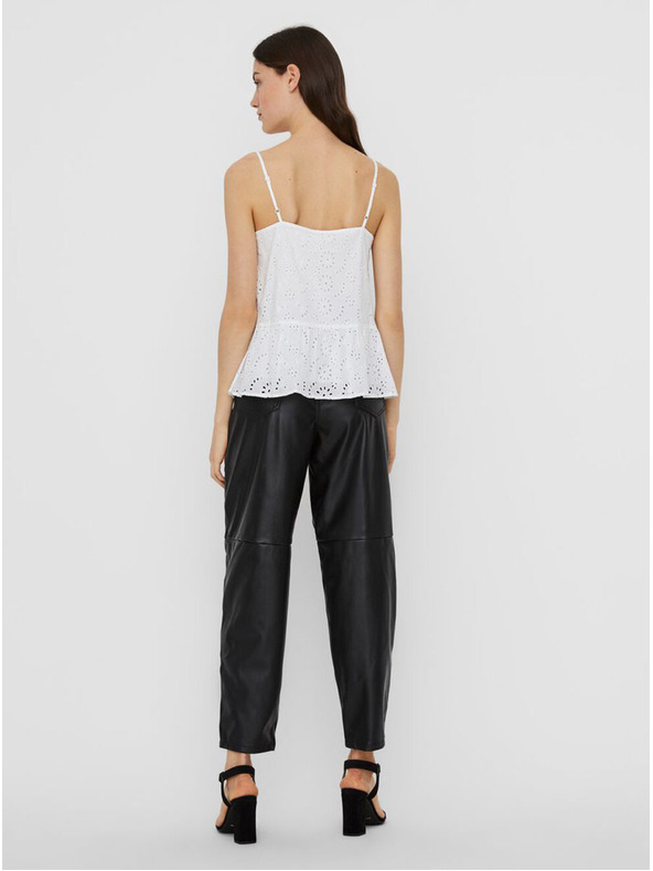 Noisy May Bílý top s madeirou Noisy May-Selin