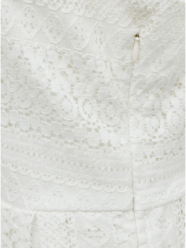 ONLY Bílé krajkové šaty ONLY Helena