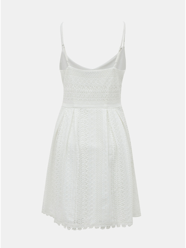 ONLY Bílé krajkové šaty ONLY Helena
