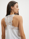 Vero Moda Bílý top s krajkou VERO MODA Ana