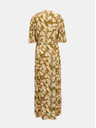 Pieces Khaki květované maxi šaty Pieces Polly