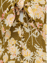 Pieces Khaki květované maxi šaty Pieces Polly