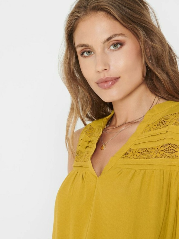 ONLY Hořčicový top ONLY Alexa