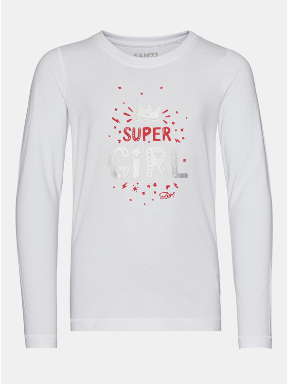 Sam 73 Bílé holčičí tričko SAM 73 Berengo